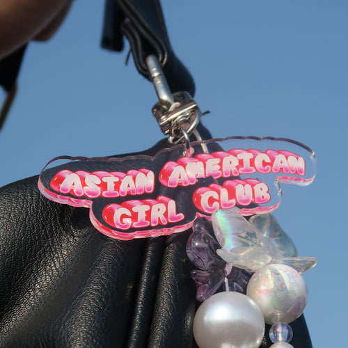 Asian American Girl Club Acrylic Keychain