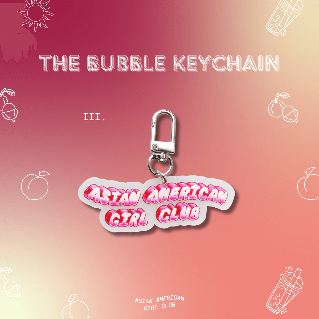 Asian American Girl Club Acrylic Keychain